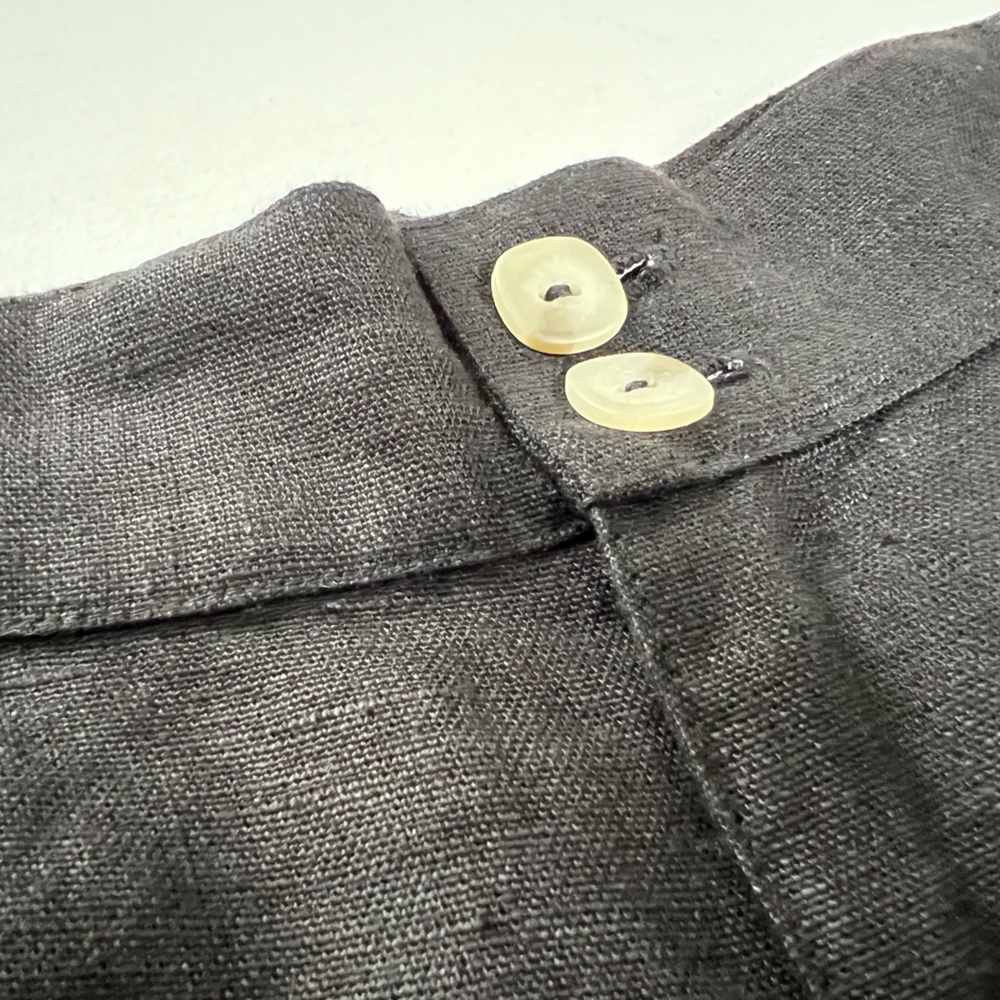 New Selva Negra Rita Barrel Pant 100% Linen Size 14 Black - Picture 9 of 16
